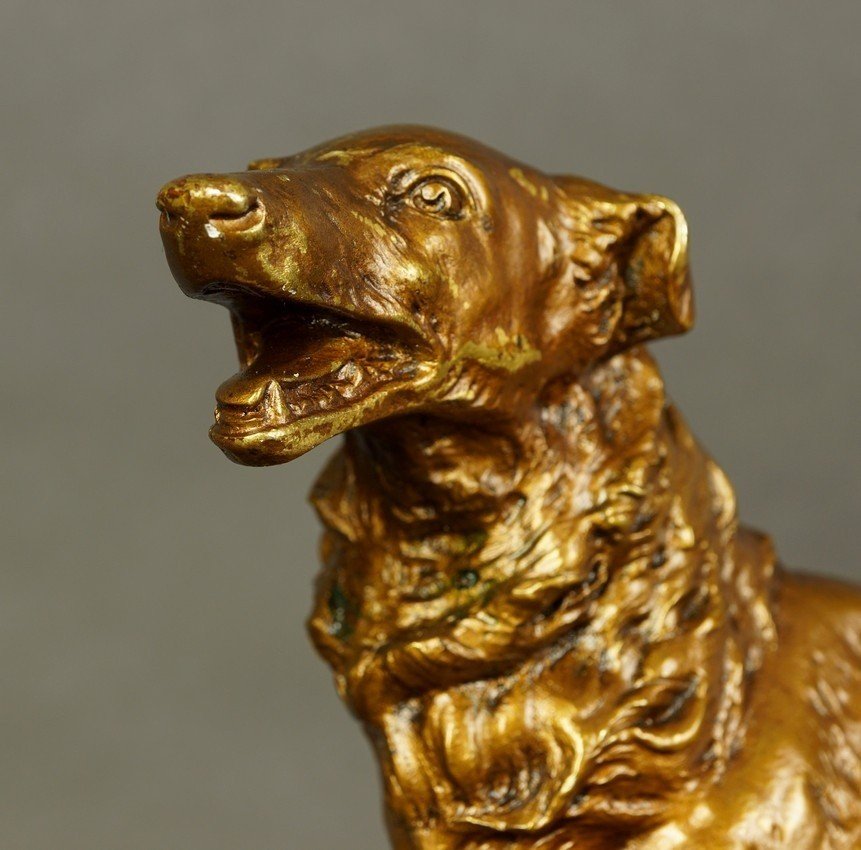 Russian Greyhound, Bronze, Art Deco, 1920s-1930s. 20th Century.-photo-1