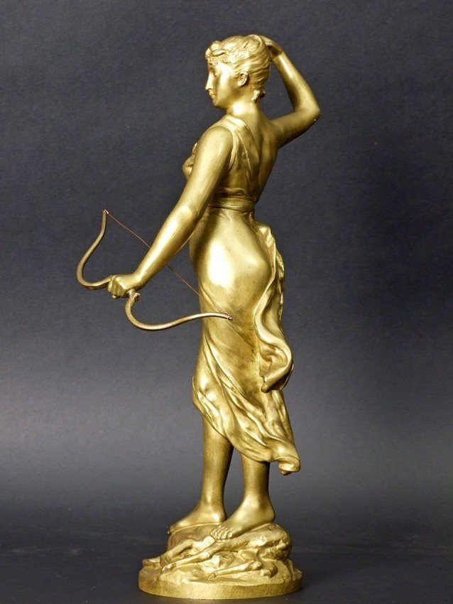 Diane à la Chasse, H. Levasseur, France, XIXe/XXe siècle.-photo-2