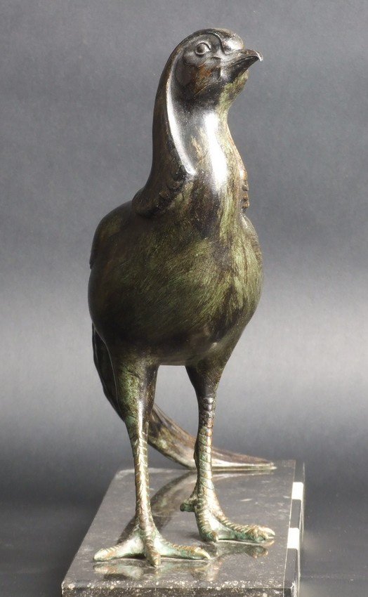 Pheasant, Art Deco, M. Font, Bronze, 1920s-1930s.-photo-2