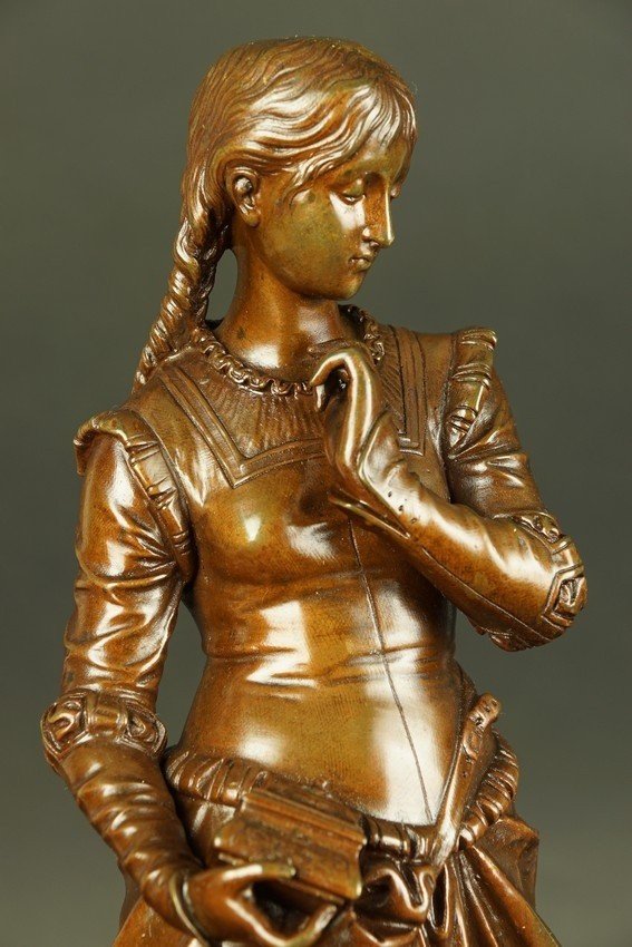Pandora, Bronze, Eutrope Bouret (1833-1906), France, Second Half Of The 19th Century.-photo-2