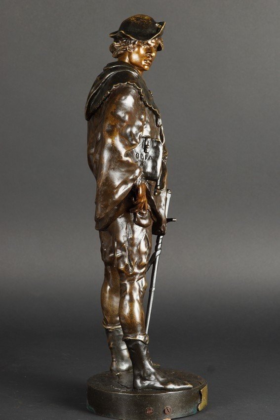 Scholier, Bronze, émile Picault (1833 - 1915), France, 19th/20th Century-photo-2