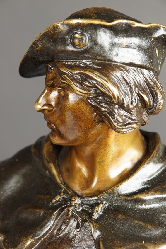 Scholier, Bronze, émile Picault (1833 - 1915), France, 19th/20th Century-photo-6