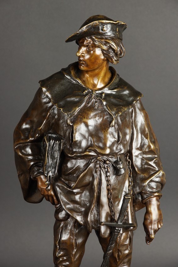 Scholier, Bronze, émile Picault (1833 - 1915), France, 19th/20th Century