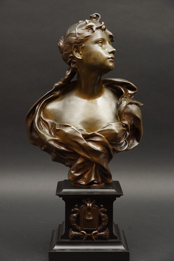 Hope, Bronze, Felix Pierre Richard, France, 19th/20th Century-photo-2