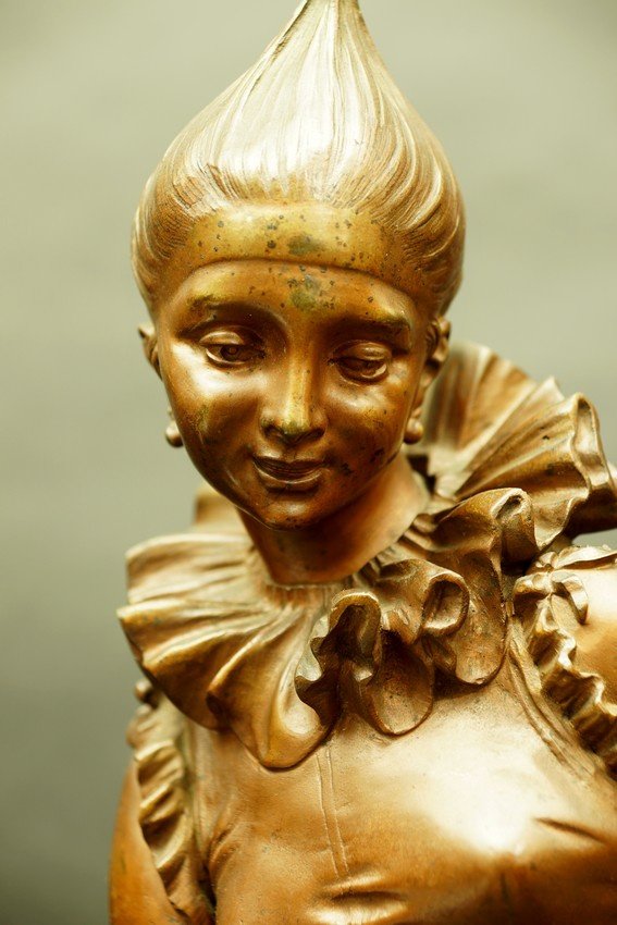 Dresseur de Cirque, bronze,  Faure de Broussé (1843-1908) , France, XIXe siècle.-photo-4