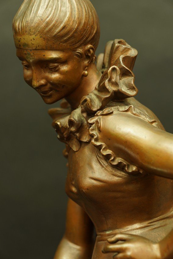 Dresseur de Cirque, bronze,  Faure de Broussé (1843-1908) , France, XIXe siècle.-photo-5
