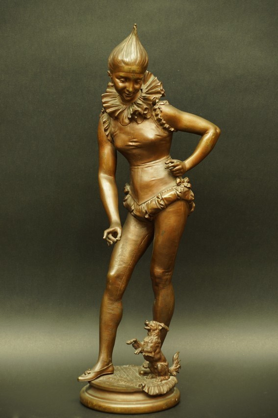 Dresseur de Cirque, bronze,  Faure de Broussé (1843-1908) , France, XIXe siècle.