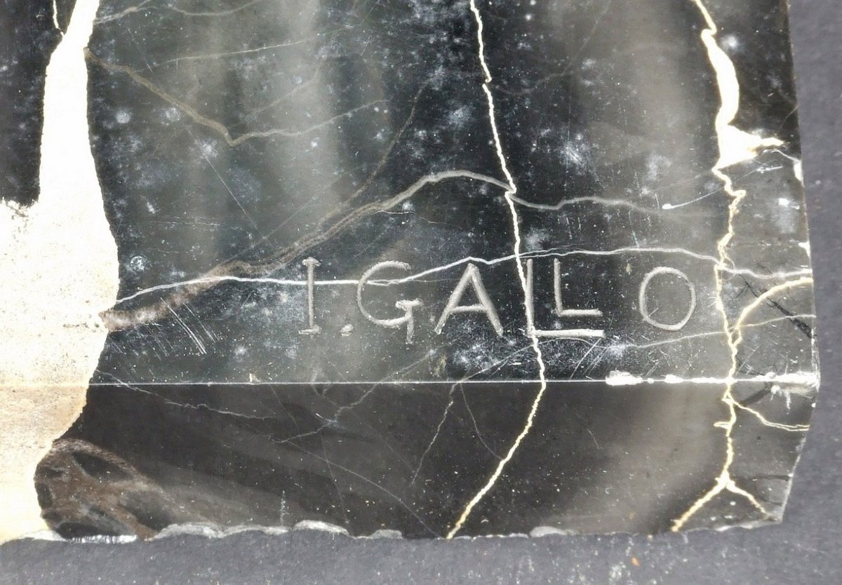 Fille avec Chartre, bronze, art déco, Ignacio Gallo, France, années 1920-1930.-photo-6