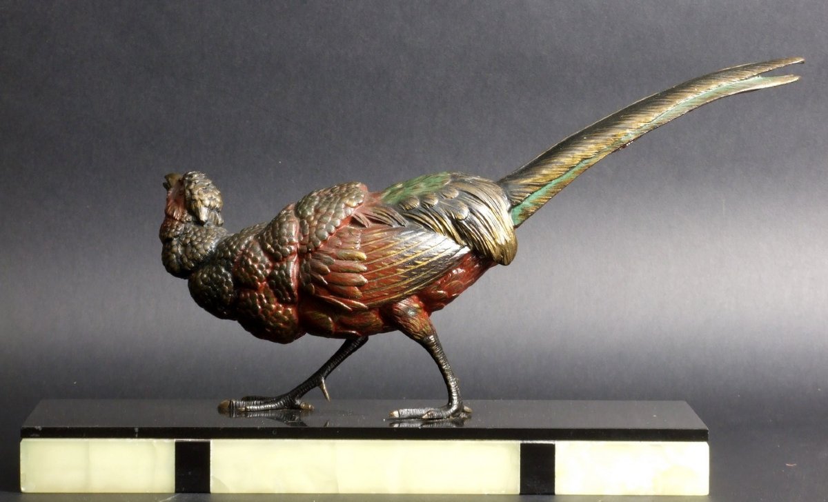 Pheasant, Zinc, Art Deco, 1920s–1930s.-photo-3