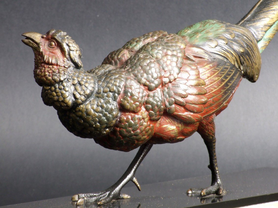 Pheasant, Zinc, Art Deco, 1920s–1930s.-photo-4