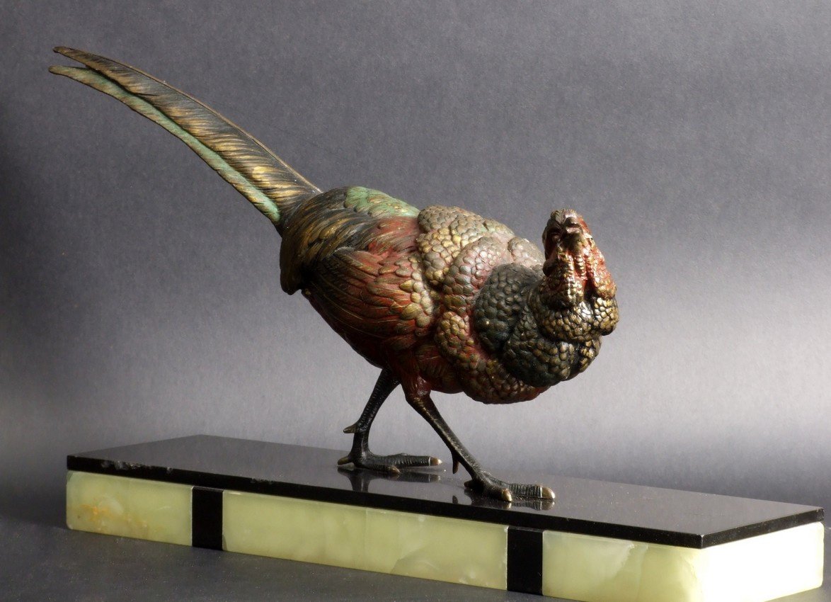 Pheasant, Zinc, Art Deco, 1920s–1930s.-photo-2