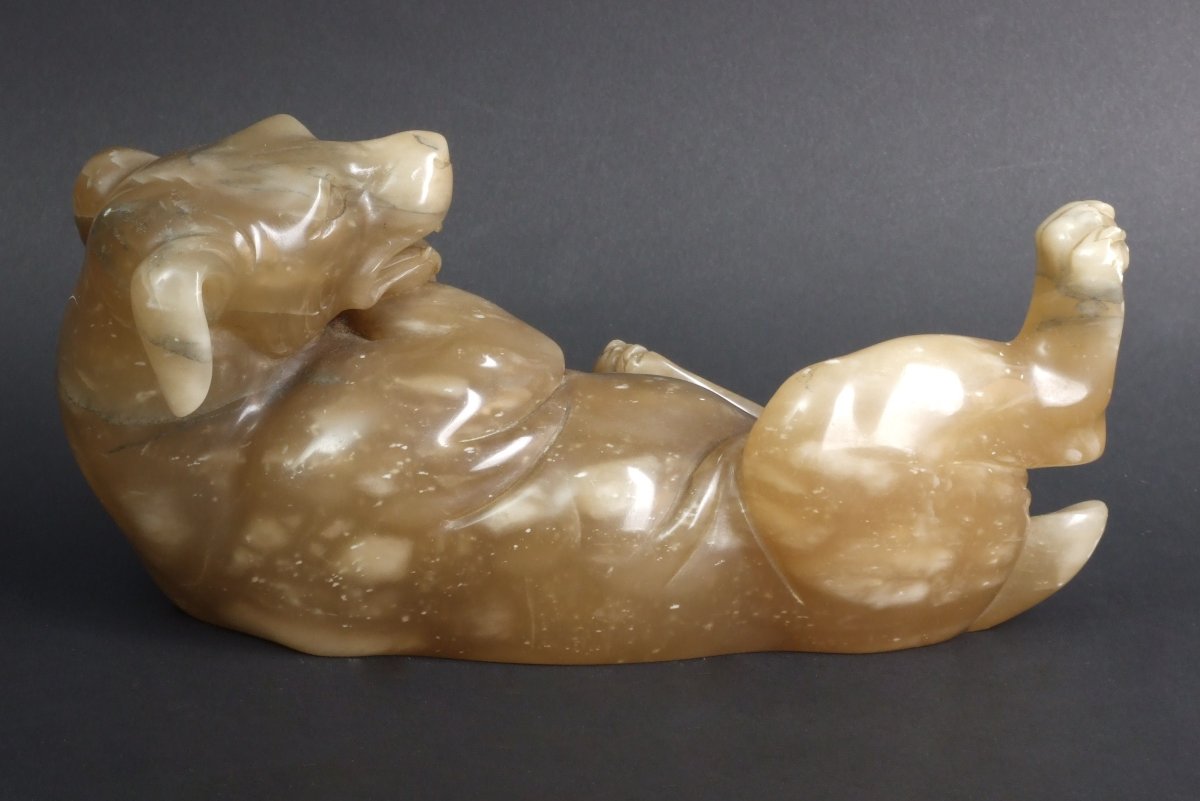 Dog, China, Onyx, 19th Century.-photo-2