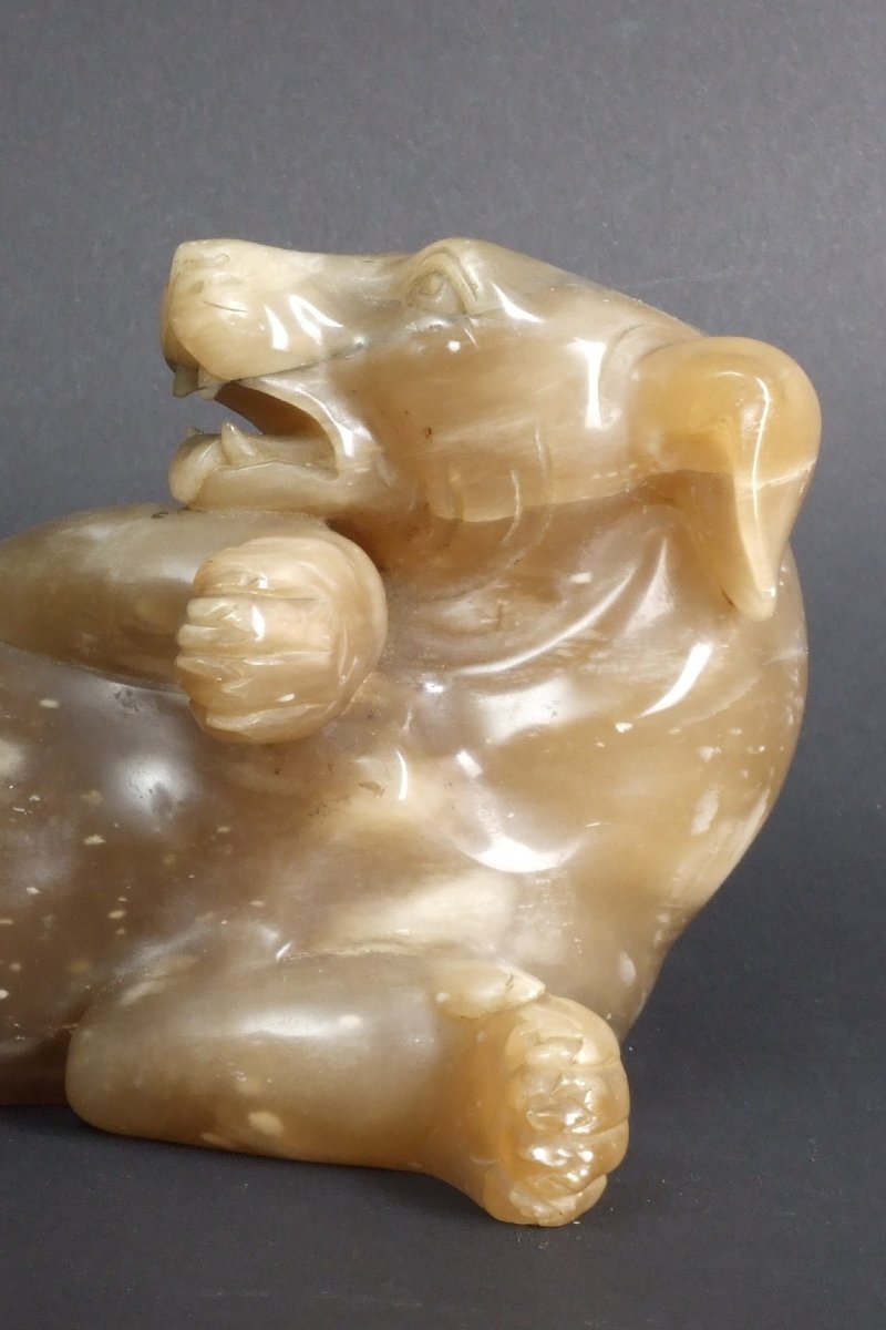 Dog, China, Onyx, 19th Century.-photo-3