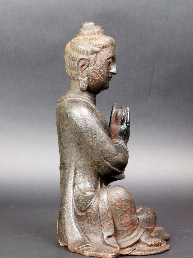 Bouddha, fonte, Chine, période Qianlong (1736-1795)-photo-3