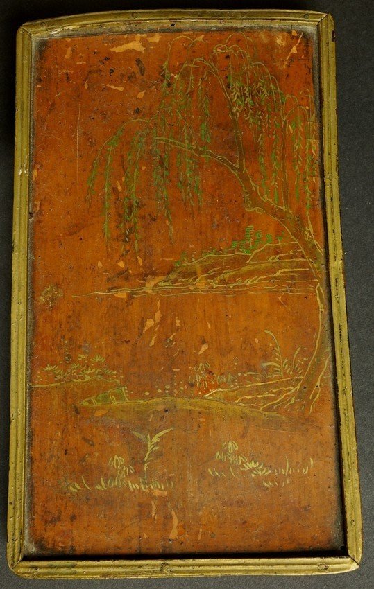 Boîte à couvercle rabattable, technique mixte, Japon, période Edo (1603-1868)-photo-5