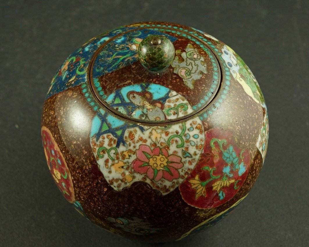 Box, Cloisonné, Japan, Meiji Era (1868-1912)-photo-2