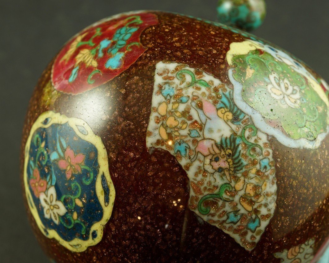 Box, Cloisonné, Japan, Meiji Era (1868-1912)-photo-5
