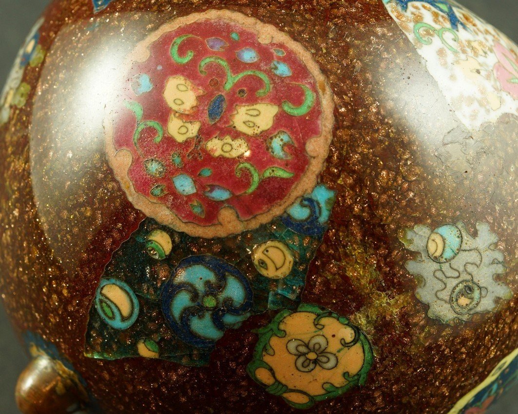 Box, Cloisonné, Japan, Meiji Era (1868-1912)-photo-7