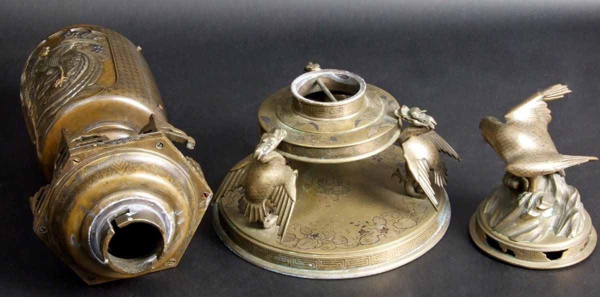 Encensoir, bronze, Japon, période Meiji (1868-1912)-photo-1