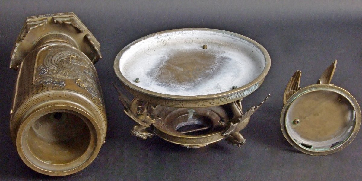 Encensoir, bronze, Japon, période Meiji (1868-1912)-photo-2