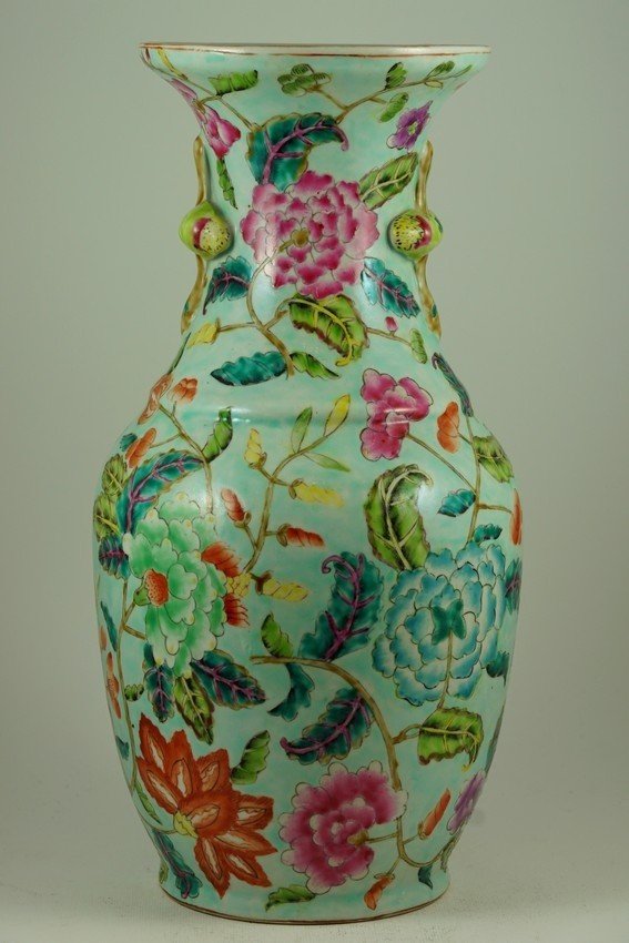 Vase avec fleurs, Chine, XIXe siècle/XXe siècle.-photo-4