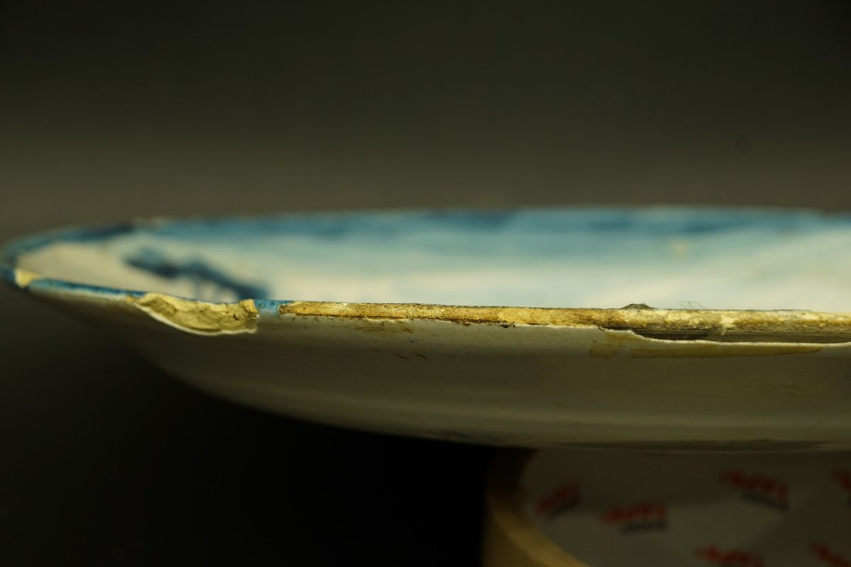 Painted Plate, China, Qing Dynasty, 17th/18th Century-photo-2