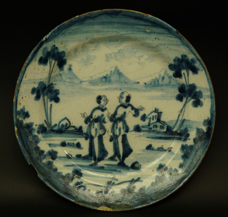 Painted Plate, China, Qing Dynasty, 17th/18th Century