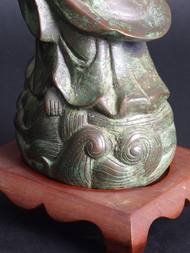 Guanyin - Bodhisattva Of Compassion, Bronze, China, Qing Dynasty, 19th Century-photo-6