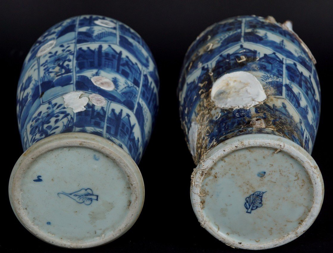 Vases provenant du navire Hon Can, Chine, dynastie Qing, 1690, signés-photo-3