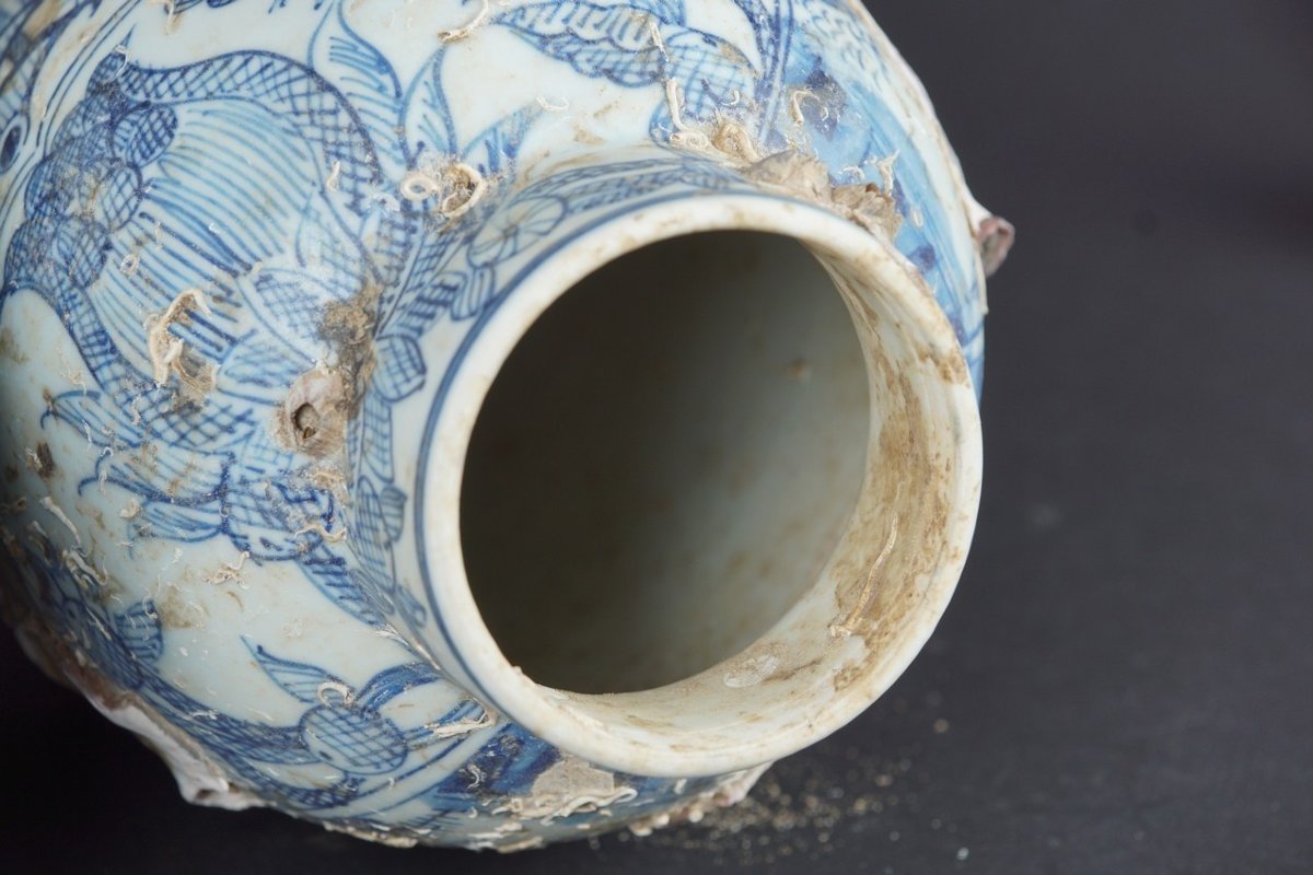 Vases provenant du navire Hon Can, Chine, dynastie Qing, 1690, signés-photo-5