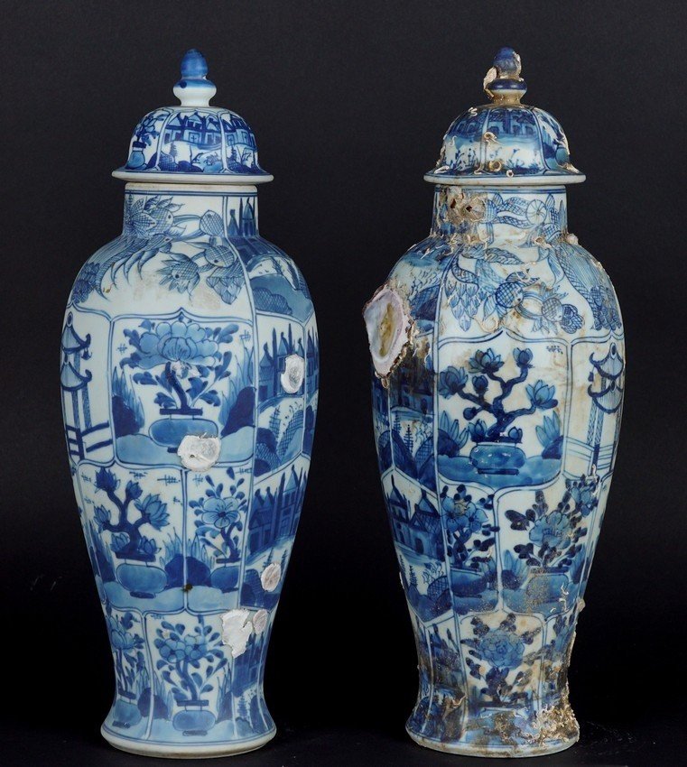 Vases provenant du navire Hon Can, Chine, dynastie Qing, 1690, signés-photo-7