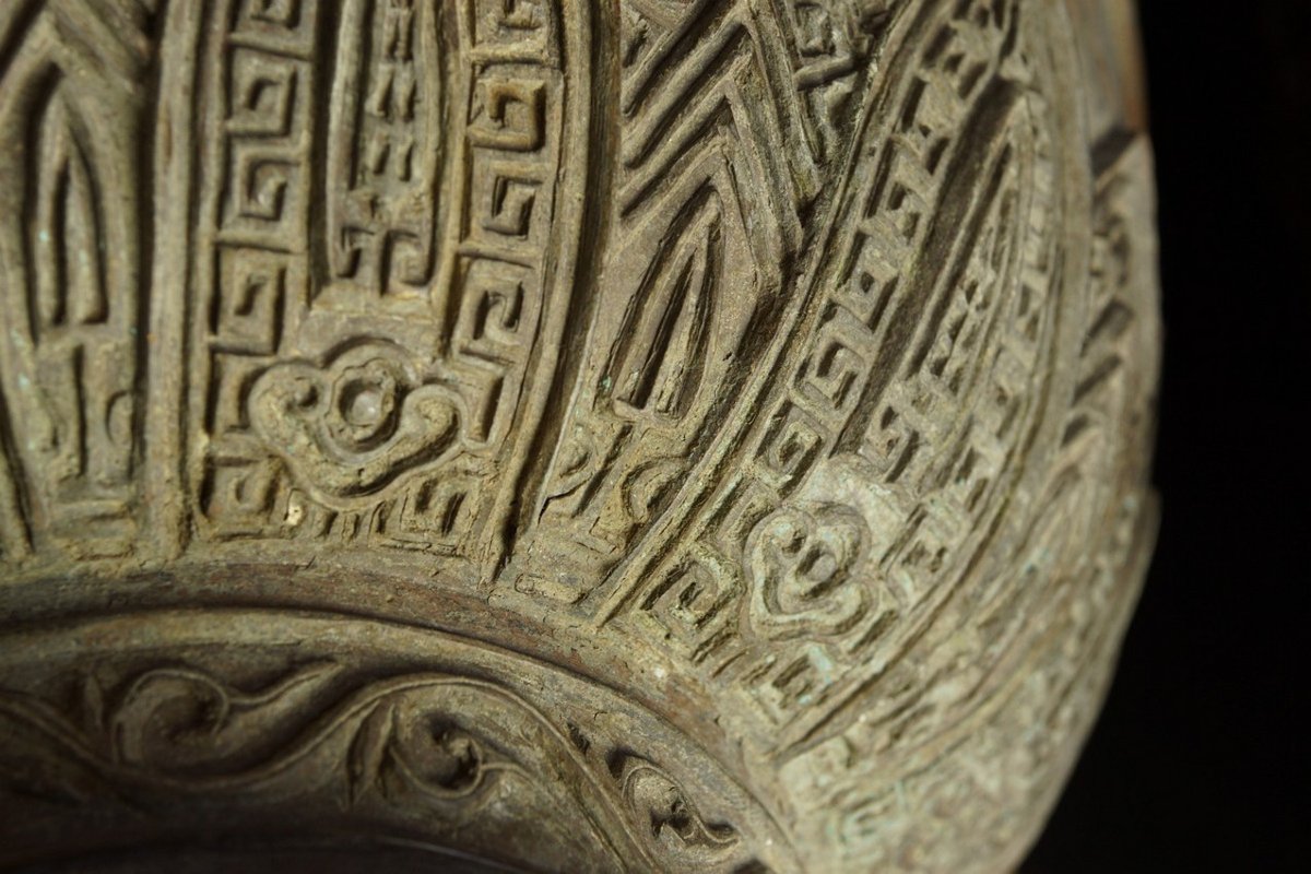 Paire de vases géants, bronze, Chine, dynastie Qing, XVIIe/XVIIIe siècle.-photo-6