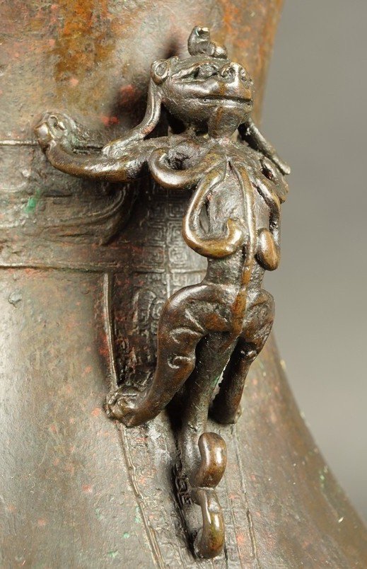 Vase avec lions, bronze, XIVe-XVe siècle, dynastie Yuan/début Ming, Chine-photo-3