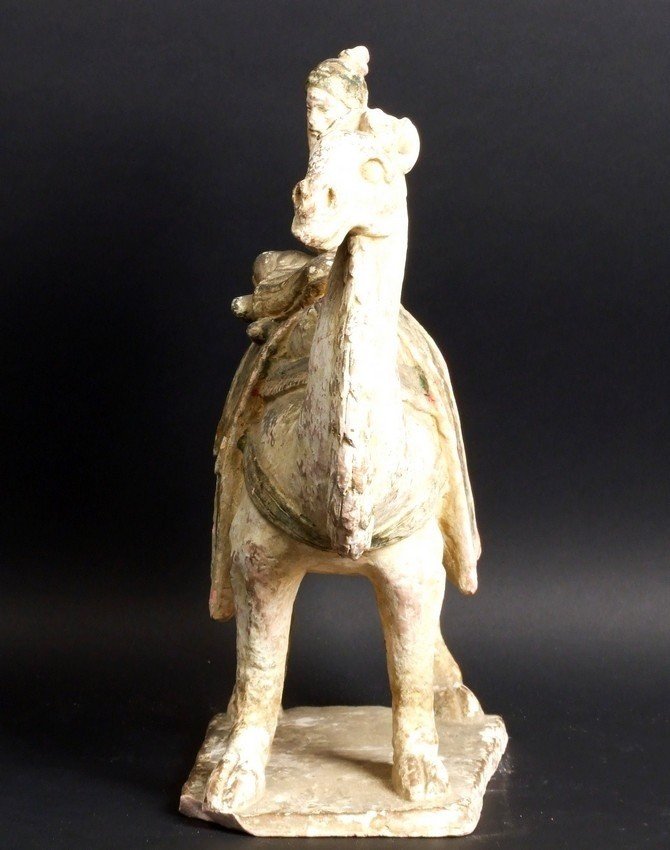 Camel And Guide, 600-900 Ad, Terracotta, China, Tang Dynasty-photo-2