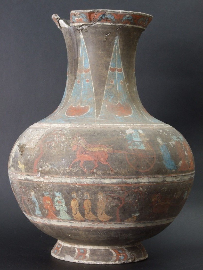 Antique Vase, Ceramic, China, 400-200 Bc. Warring States Period/han Dynasty-photo-3