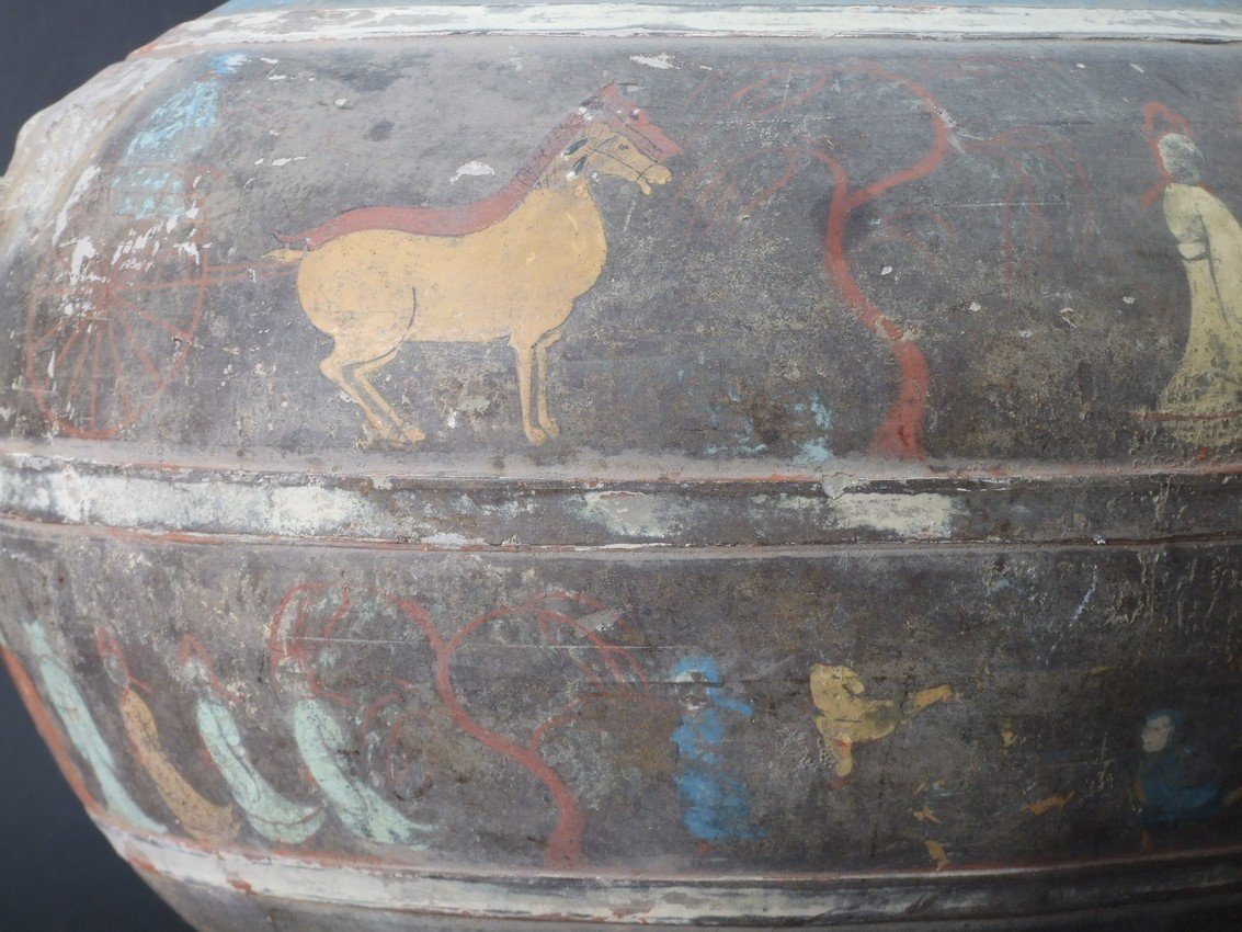 Antique Vase, Ceramic, China, 400-200 Bc. Warring States Period/han Dynasty-photo-3