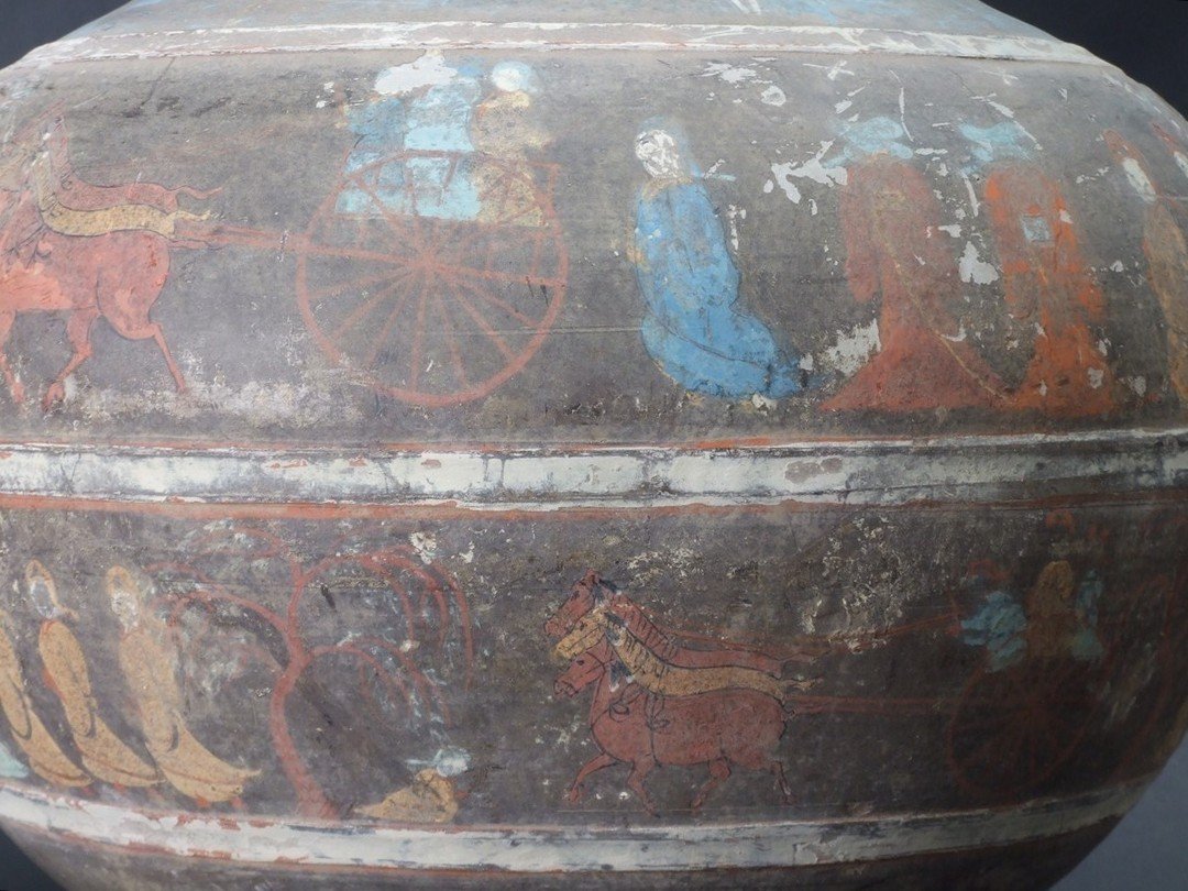 Antique Vase, Ceramic, China, 400-200 Bc. Warring States Period/han Dynasty-photo-5