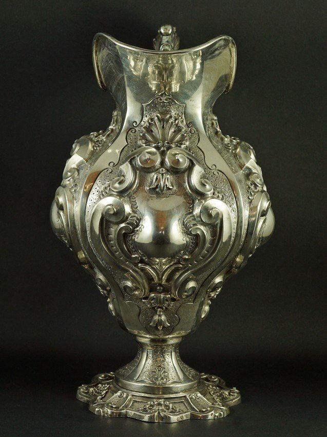 Cruche à eau, argent, Porto, Portugal, XIXe/XXe siècle-photo-3