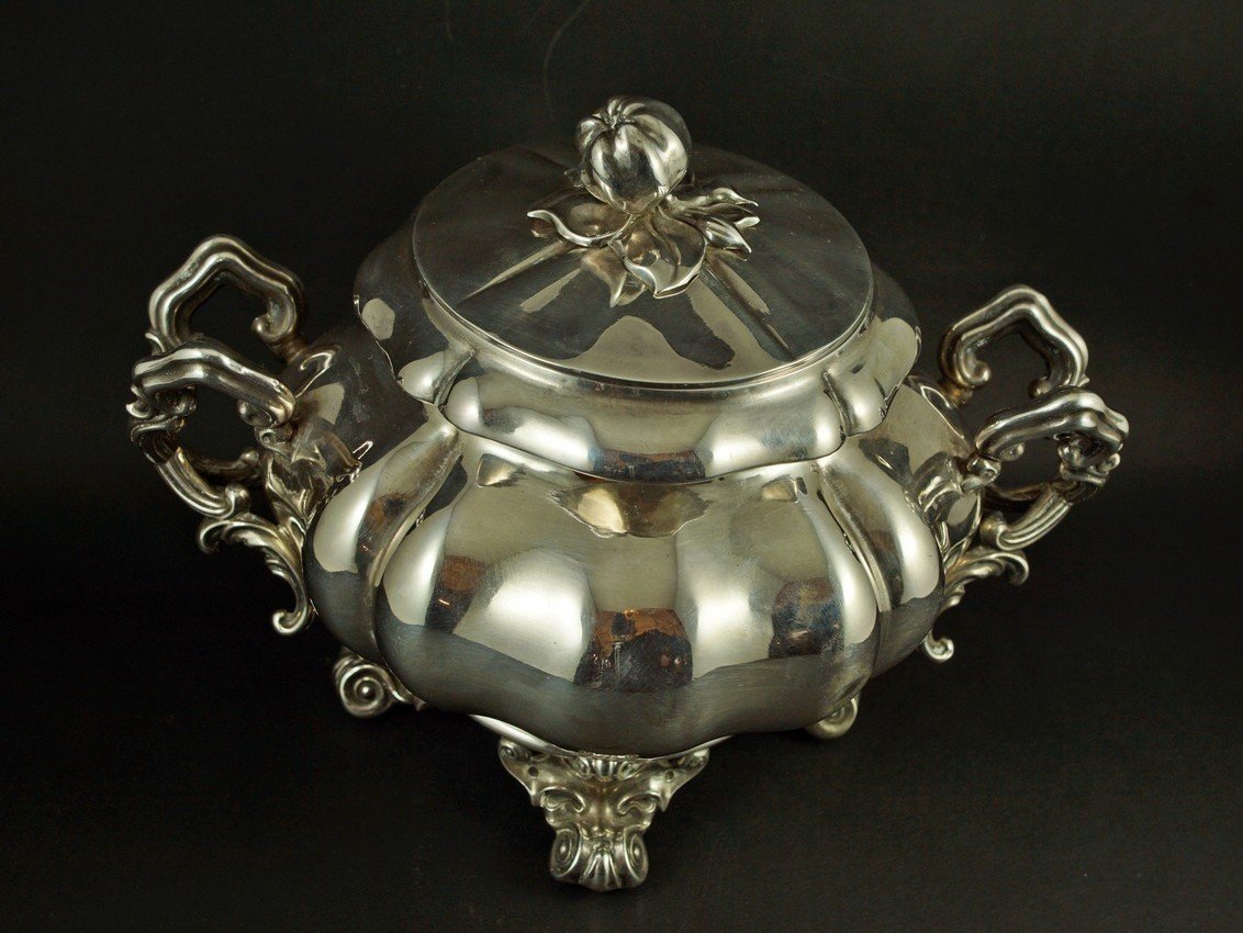 Jug With Sugar Bowl, Silver, Alphonse Debain, France, 1911-1916-photo-2