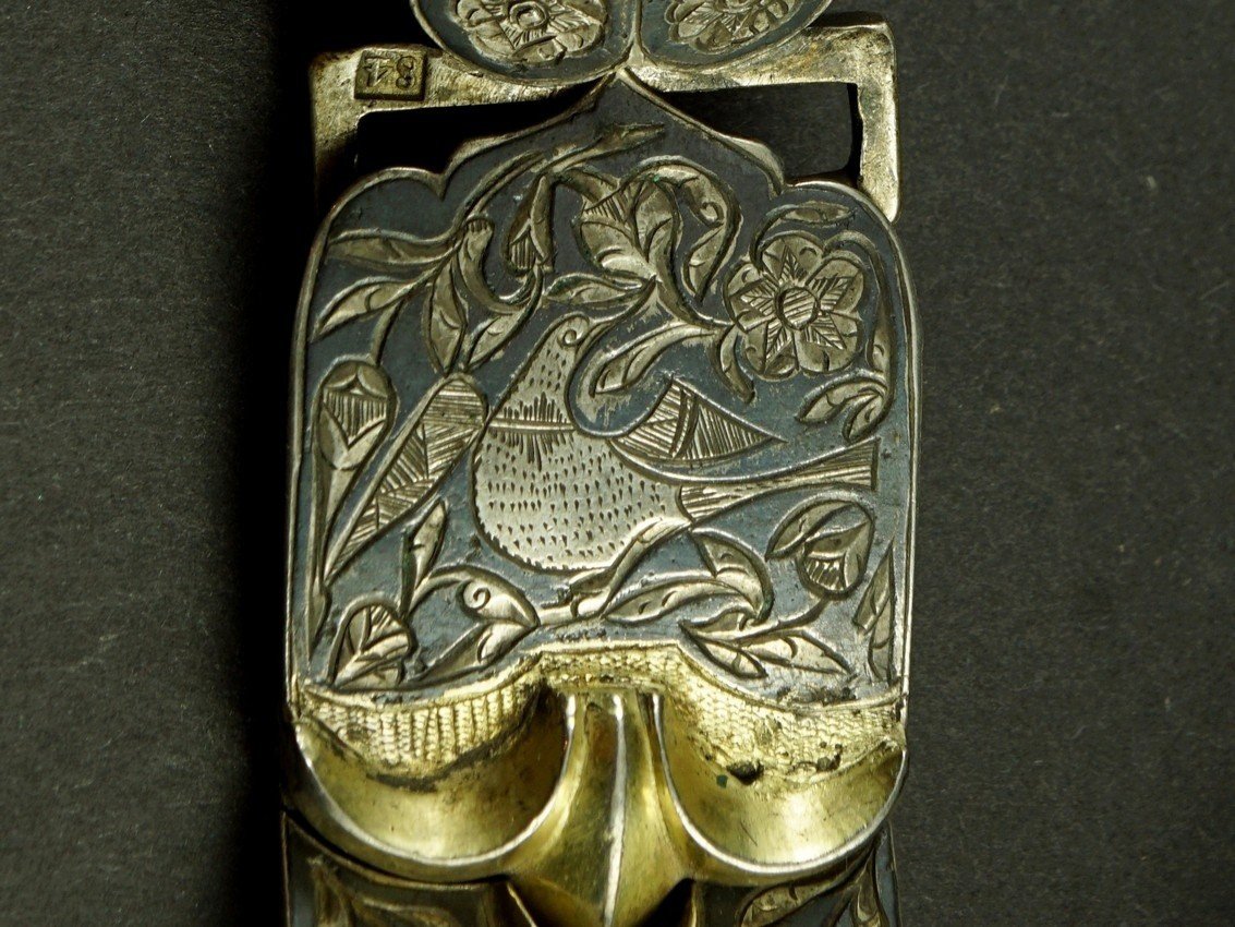 Ceinture caucasienne, argent, niello, Russie, XIXe siècle -photo-3