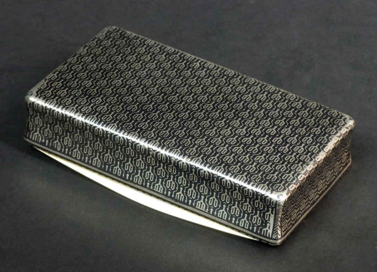 Snuffbox, Silver, Niello, Louis Alexandre Bruneau, France, Circa 1850-photo-2