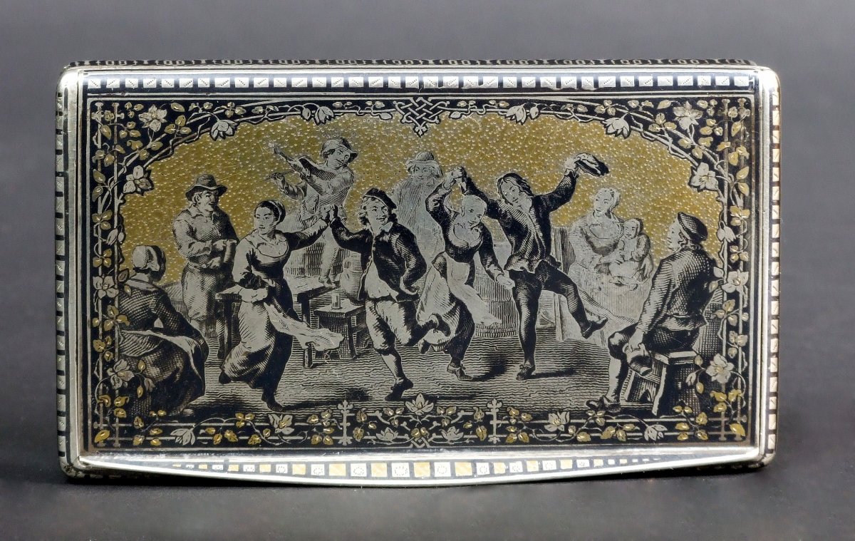 Snuffbox, Silver, Niello, Louis Alexandre Bruneau, France, Circa 1850-photo-4