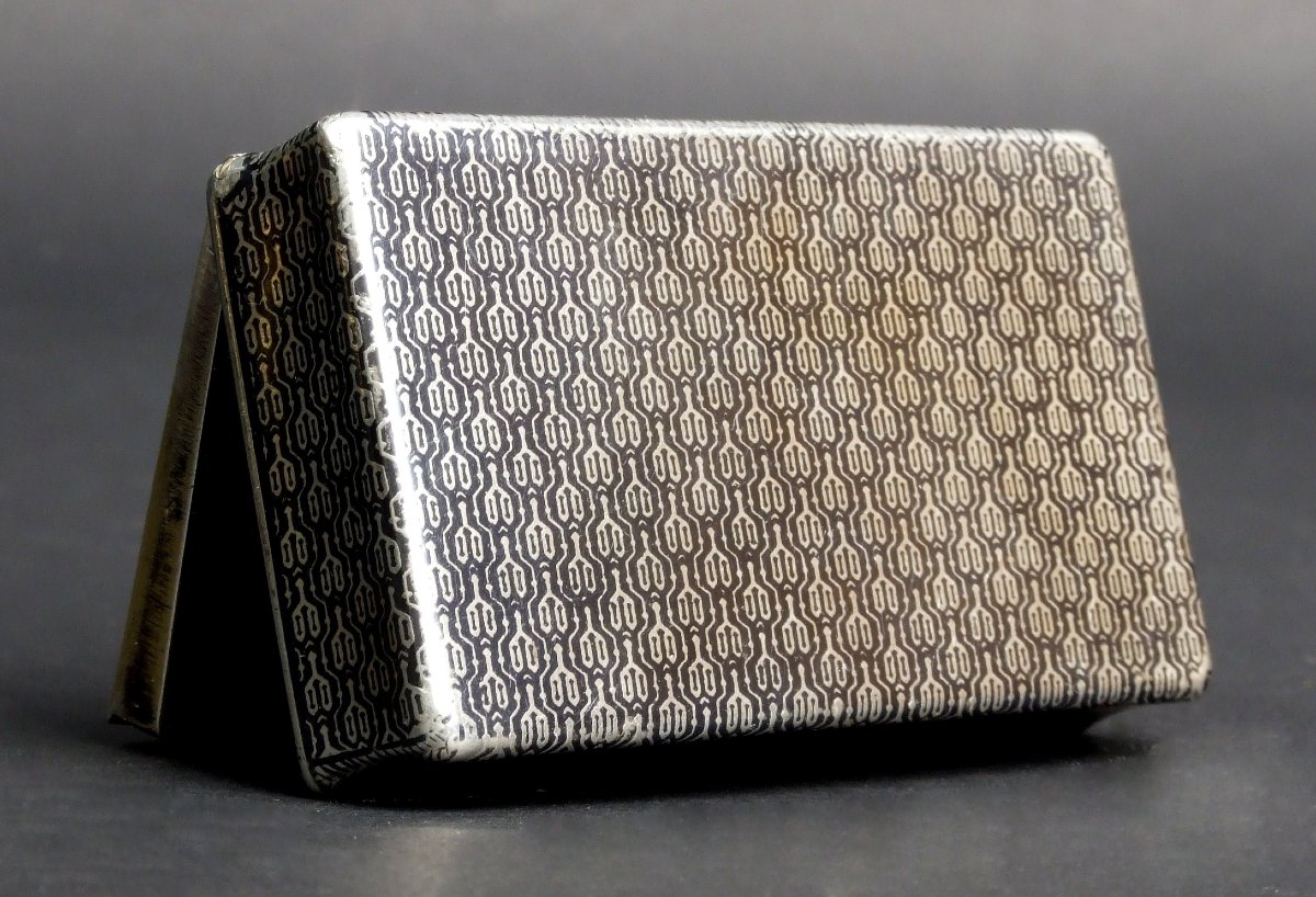 Snuffbox, Silver, Niello, Louis Alexandre Bruneau, France, Circa 1850-photo-1