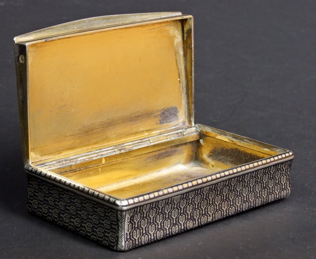 Snuffbox, Silver, Niello, Louis Alexandre Bruneau, France, Circa 1850-photo-3