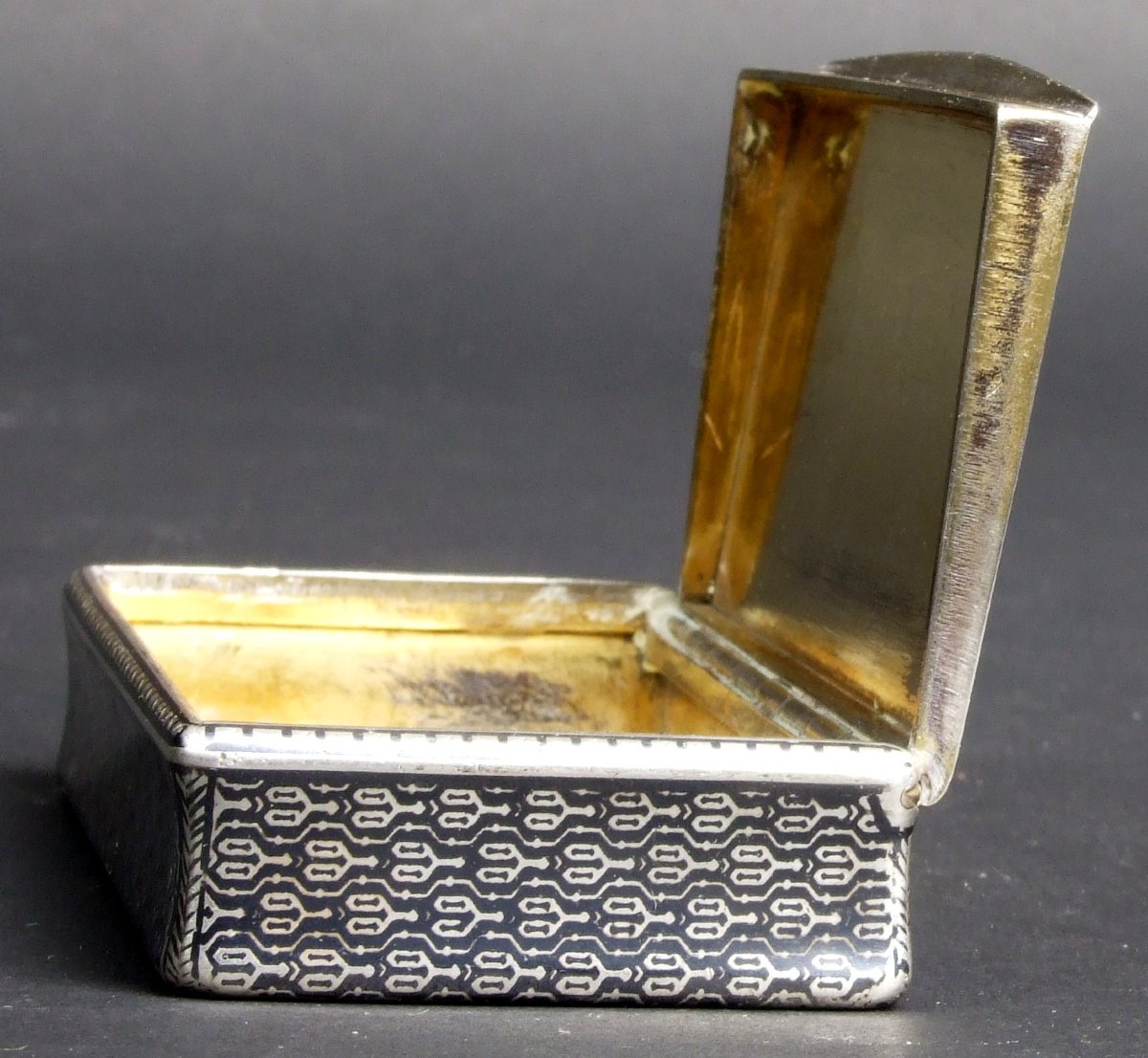 Snuffbox, Silver, Niello, Louis Alexandre Bruneau, France, Circa 1850-photo-4