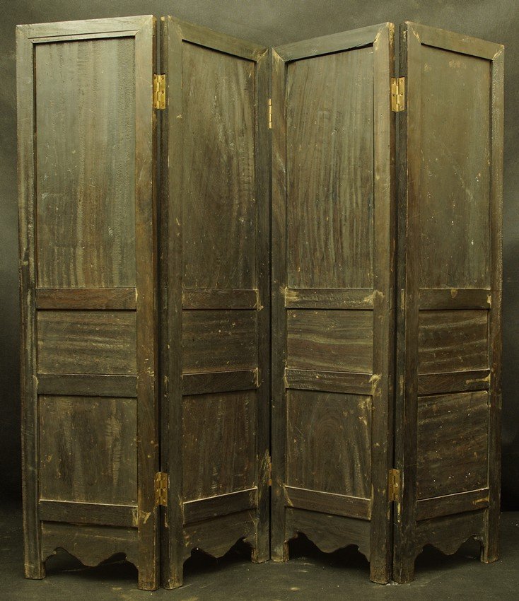 Screen Depicting A Battle Scene, China, Qing Dynasty, 19th Century-photo-1