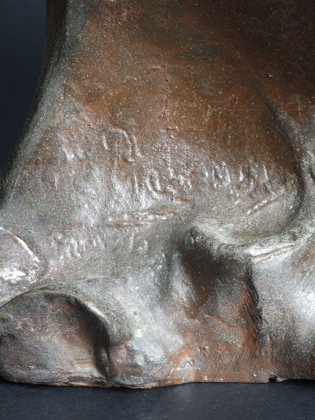 Femme au masque, François Piquemal, métal, France, XIXe/XXe siècle-photo-5