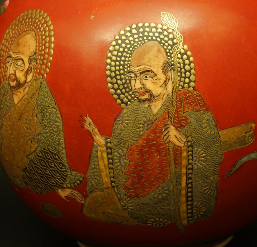 Paire de vases japonais, Satsuma, Japon, époque Meiji (1868-1912)-photo-3
