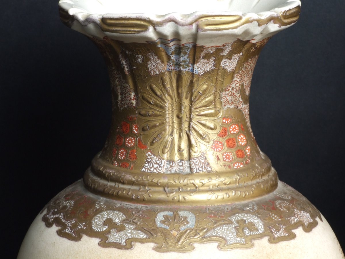 Pair Of Vases Decorated With Ducks, Japan, 19th/20th Century.-photo-5