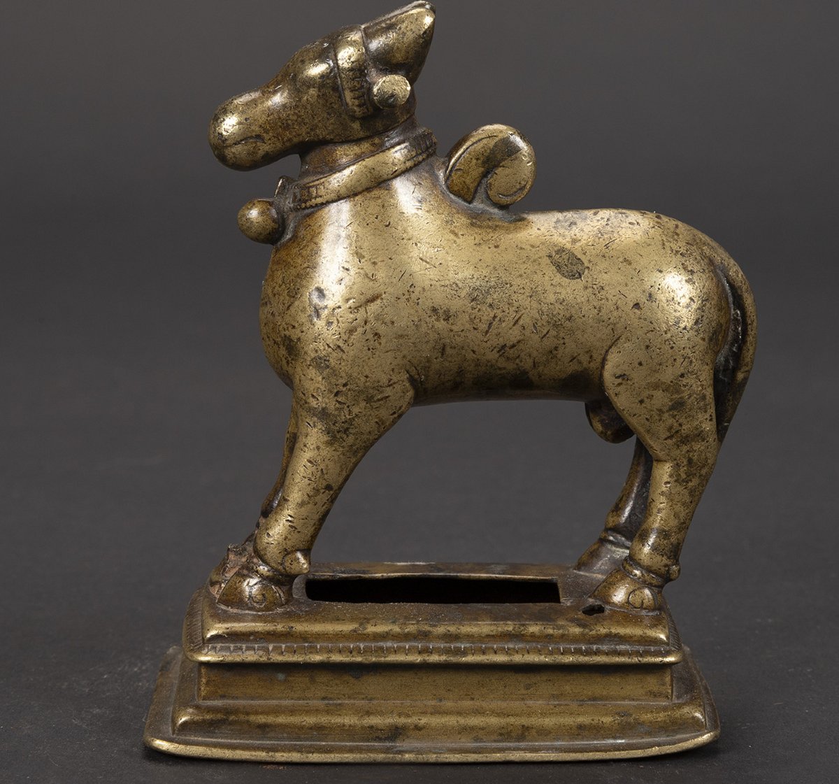 Nandin Bull, Bronze, India, 18th Century.
